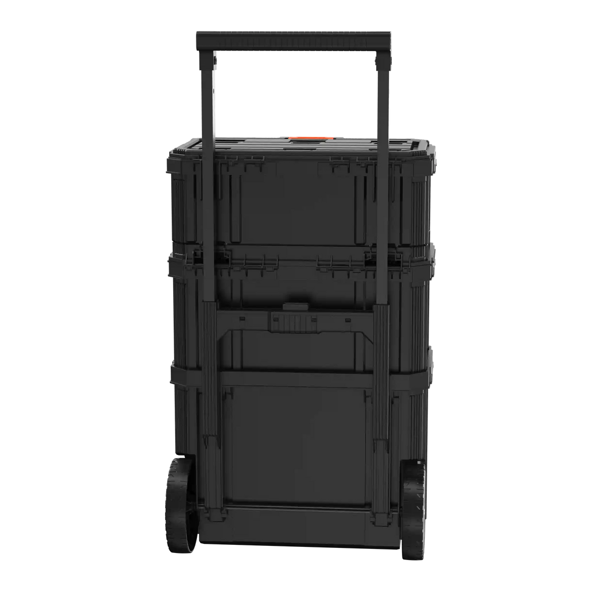 Stackable Storage System - 3 Piece Set (Small, Deep Toolbox, and Rolling Tote)