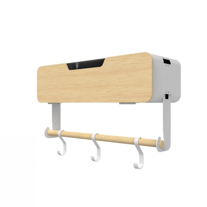 White Hanging / Magnetic Rack System-Shelf W/ Door