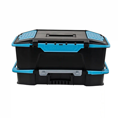 19 inch  2 in 1 Stackable Storage Caddy and Organizer