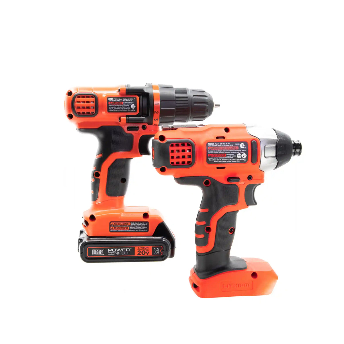 20V MAX* POWERCONNECT™ Cordless Drill and Impact Driver Combo Kit, Battery and Charger Included