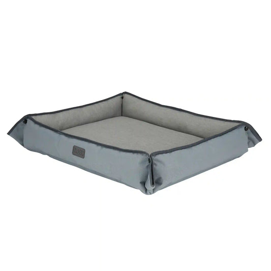 Four Way Pet Bed for Large Dogs 28X24X3 In, Grey