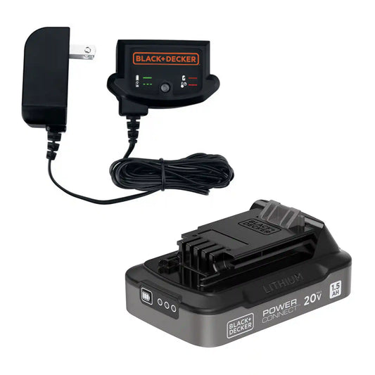 20V MAX* POWERCONNECT™ 1.5 Ah Battery With State of Charge Indicator Light and Charger Combo