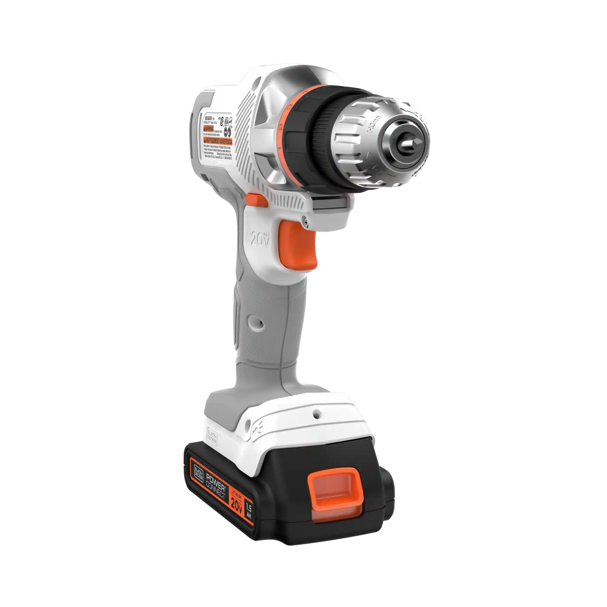 20V MAX *POWERCONNECT™ MATRIX™ Cordless Drill/Driver Kit, Battery and Charger Included (White)