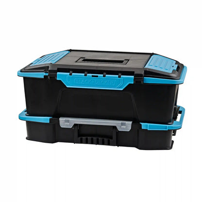 19 inch  2 in 1 Stackable Storage Caddy and Organizer