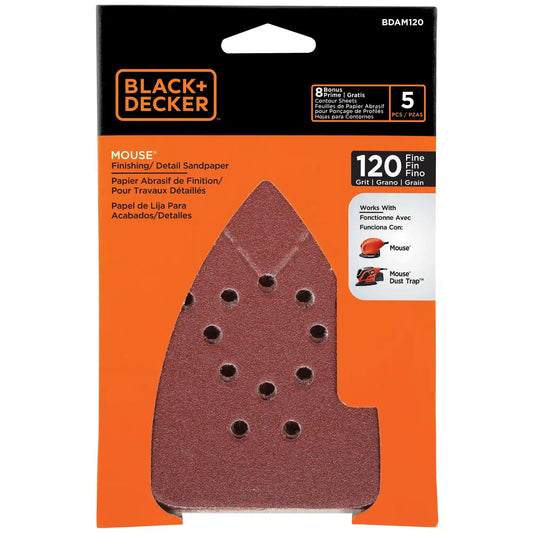 120G MOUSE™ Sandpaper, 5-Pack