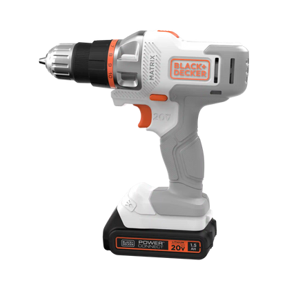20V MAX *POWERCONNECT™ MATRIX™ Cordless Drill/Driver Kit, Battery and Charger Included (White)
