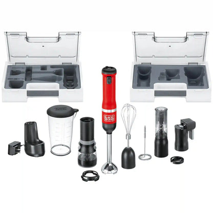 kitchen wand™ Cordless 6 in 1 Immersion Blender & Kitchen Multi-tool, Red