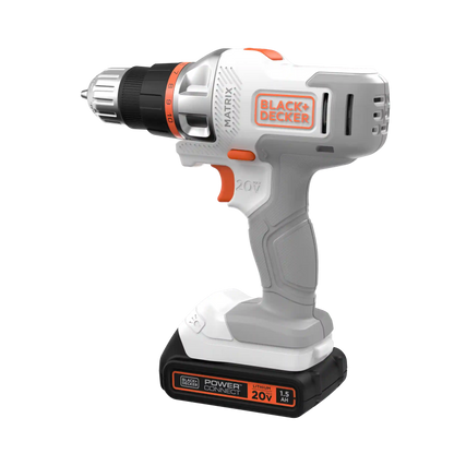 20V MAX *POWERCONNECT™ MATRIX™ Cordless Drill/Driver Kit, Battery and Charger Included (White)