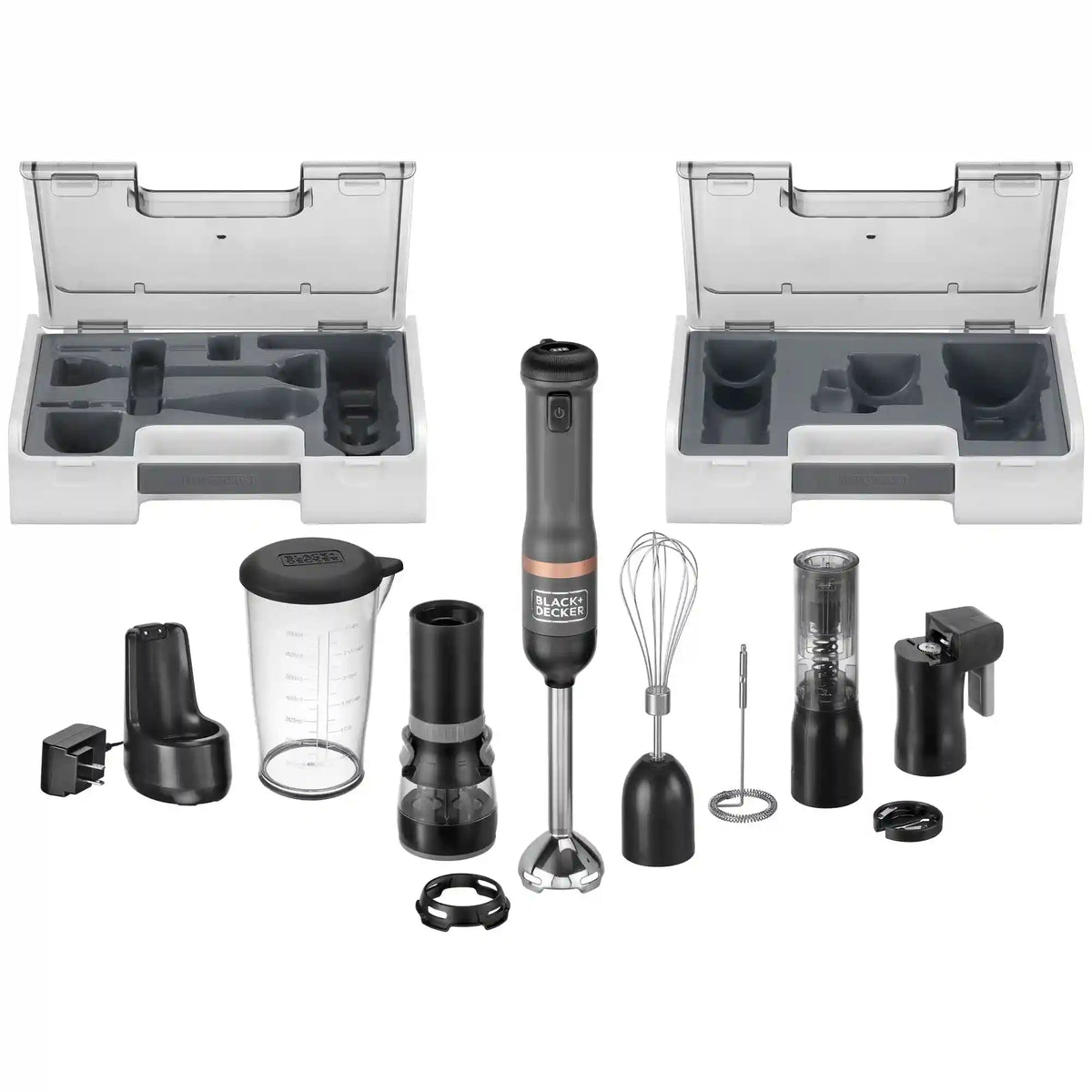 kitchen wand™ Cordless 6 in 1 Immersion Blender & Kitchen Multi-tool, Grey