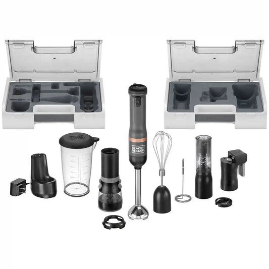 kitchen wand™ Cordless 6 in 1 Immersion Blender & Kitchen Multi-tool, Grey