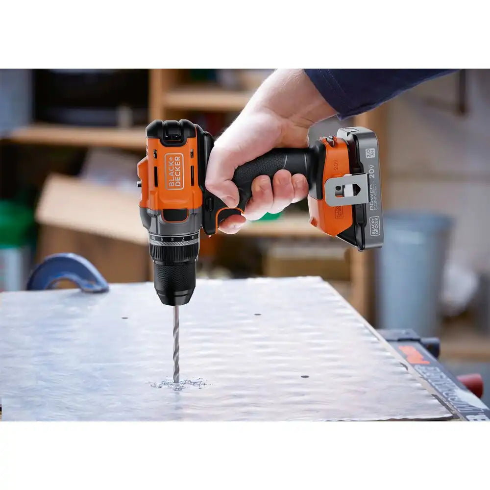 20V MAX* POWERCONNECT™ Cordless 2 Speed Metal chuck Drill/Driver Kit (Battery & Charger Included)